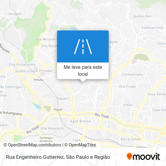 Rua Engenheiro Gutierrez mapa