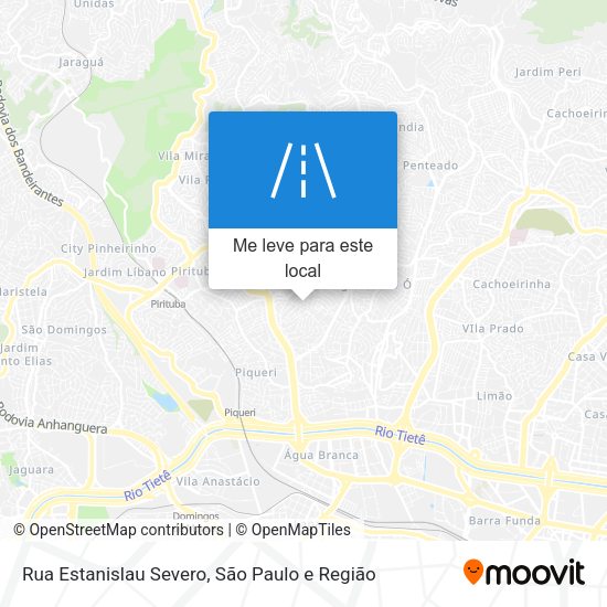 Rua Estanislau Severo mapa