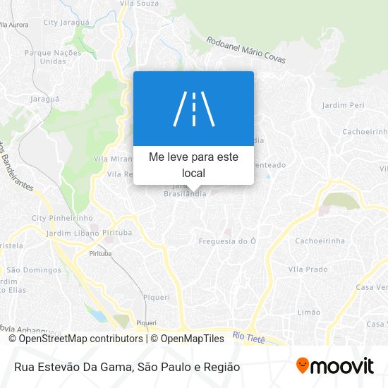 Rua Estevão Da Gama mapa