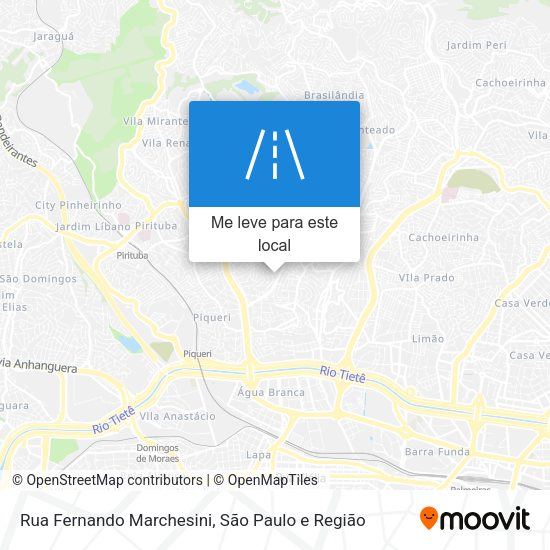 Rua Fernando Marchesini mapa