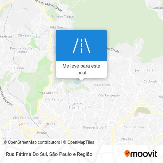 Rua Fátima Do Sul mapa