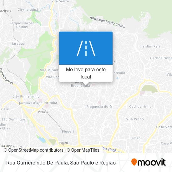 Rua Gumercindo De Paula mapa