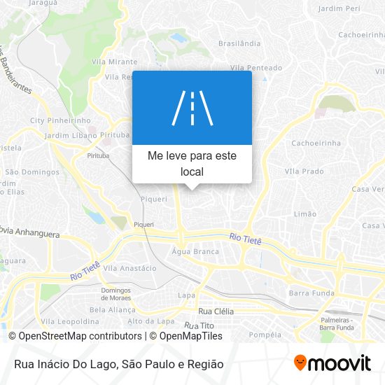 Rua Inácio Do Lago mapa