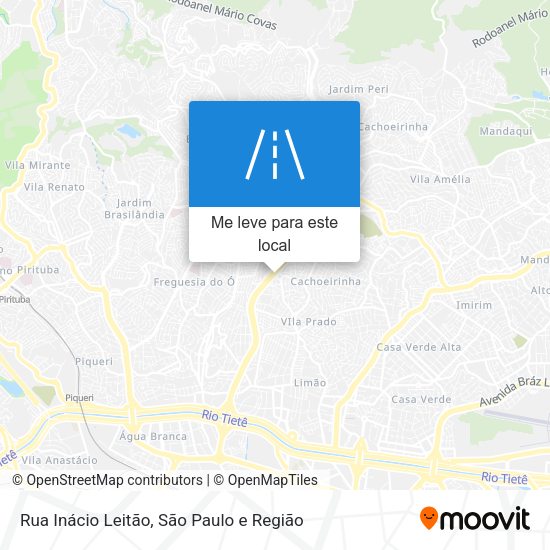 Rua Inácio Leitão mapa