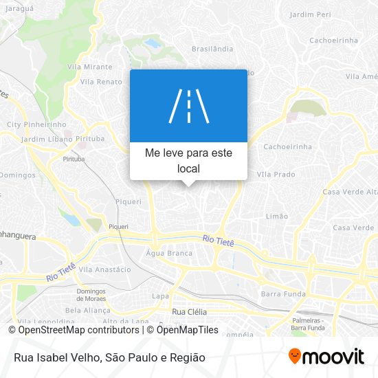 Rua Isabel Velho mapa