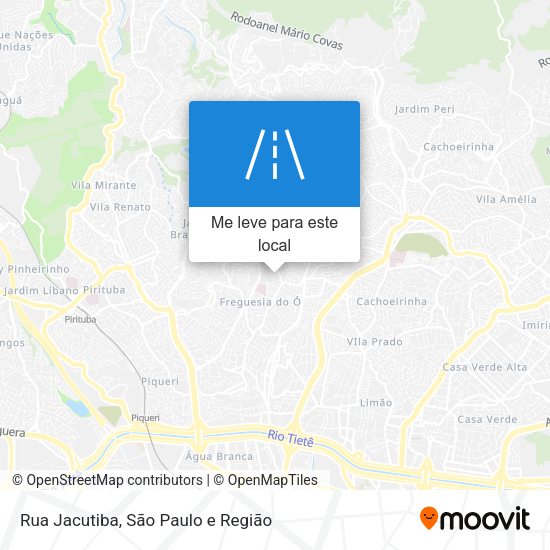 Rua Jacutiba mapa