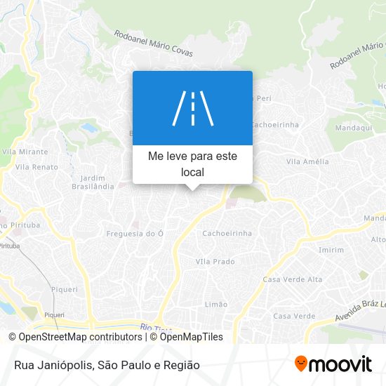 Rua Janiópolis mapa