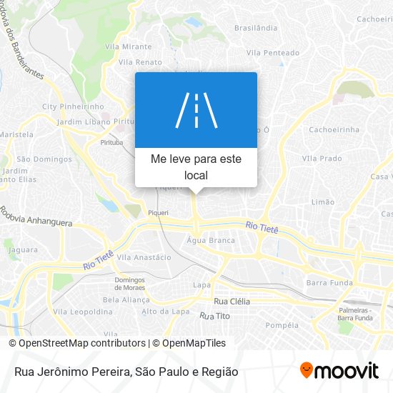 Rua Jerônimo Pereira mapa