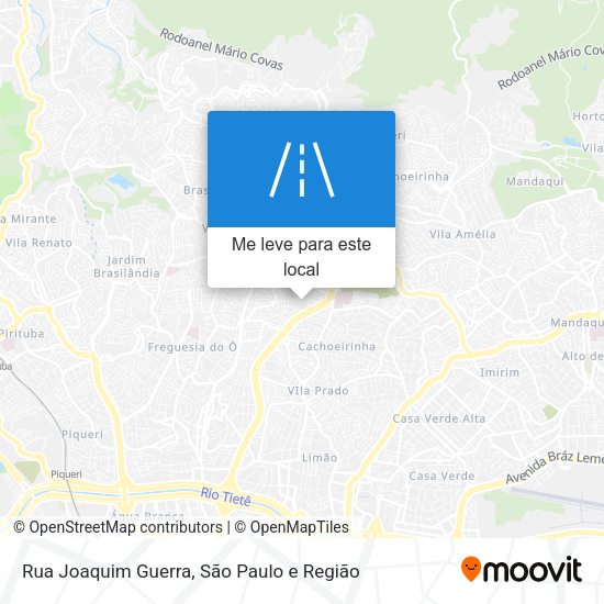 Rua Joaquim Guerra mapa