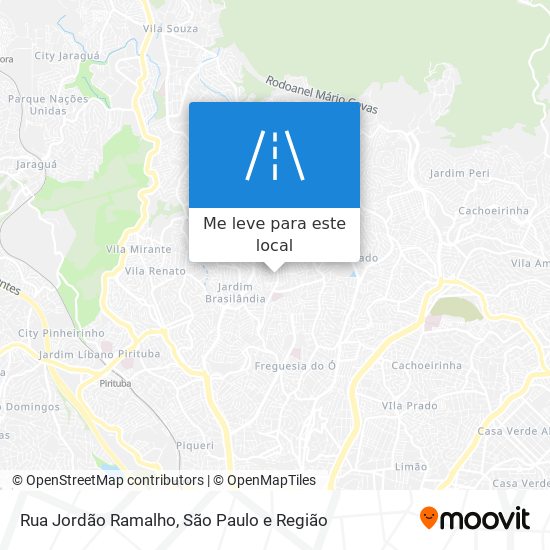 Rua Jordão Ramalho mapa