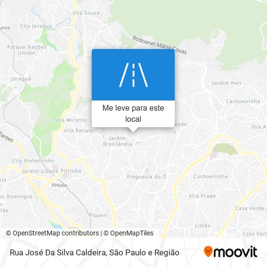 Rua José Da Silva Caldeira mapa