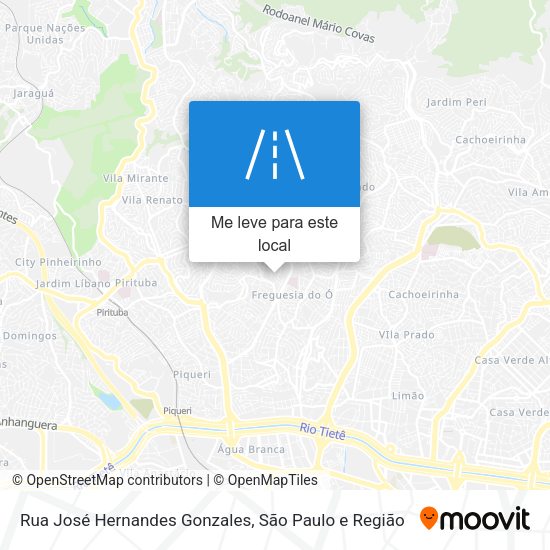 Rua José Hernandes Gonzales mapa