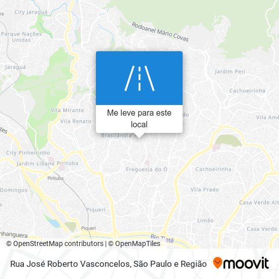 Rua José Roberto Vasconcelos mapa