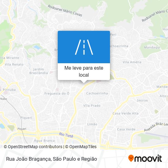 Rua João Bragança mapa