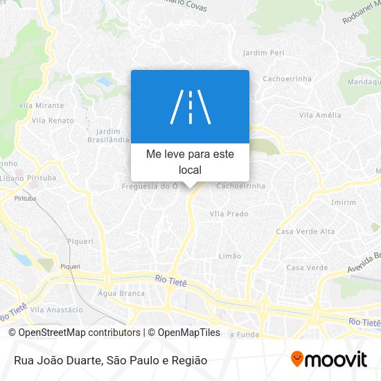 Rua João Duarte mapa