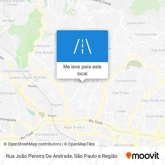 Rua João Pereira De Andrade mapa