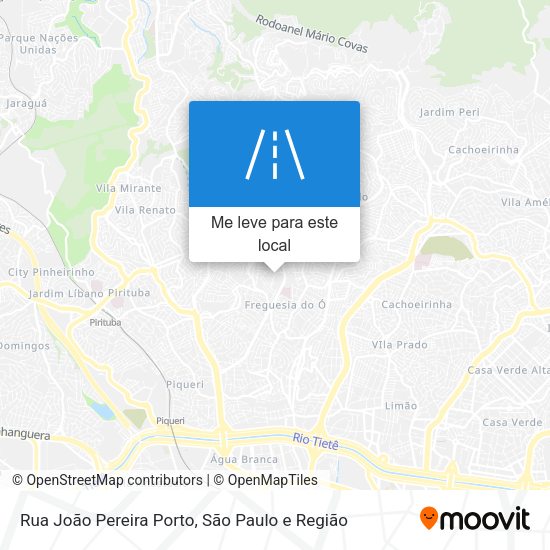 Rua João Pereira Porto mapa