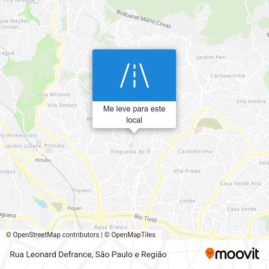 Rua Leonard Defrance mapa