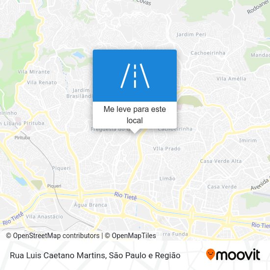 Rua Luis Caetano Martins mapa