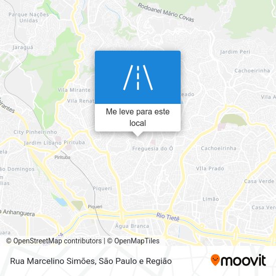 Rua Marcelino Simões mapa