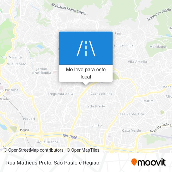 Rua Matheus Preto mapa