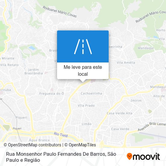 Rua Monsenhor Paulo Fernandes De Barros mapa