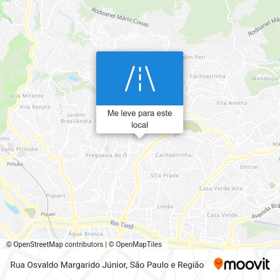 Rua Osvaldo Margarido Júnior mapa