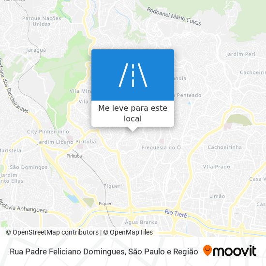 Rua Padre Feliciano Domingues mapa