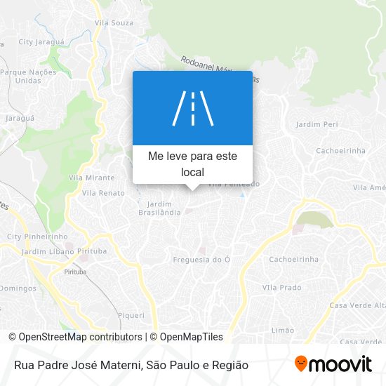 Rua Padre José Materni mapa