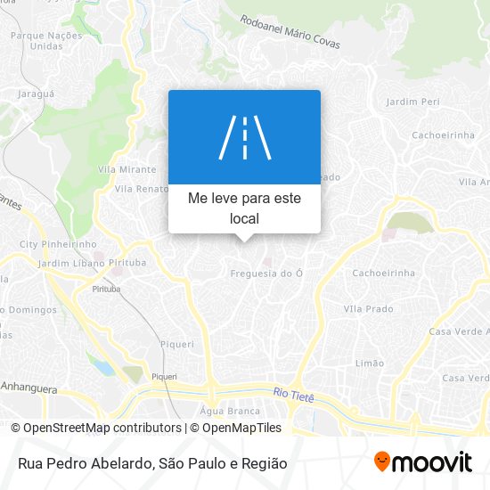 Rua Pedro Abelardo mapa