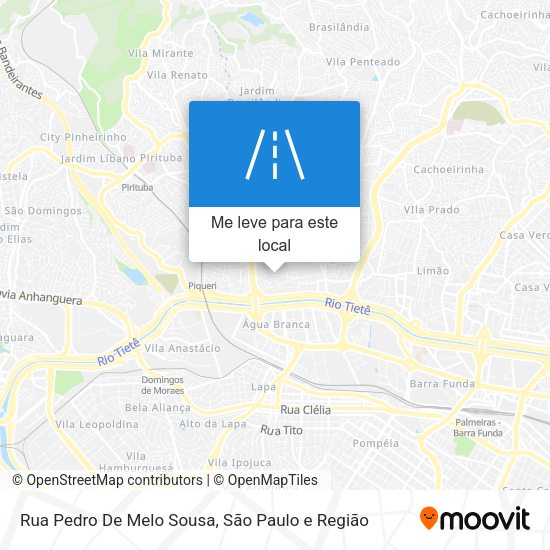 Rua Pedro De Melo Sousa mapa