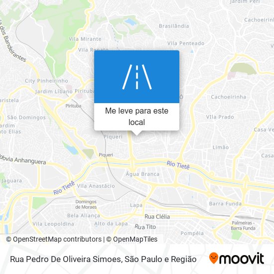 Rua Pedro De Oliveira Simoes mapa