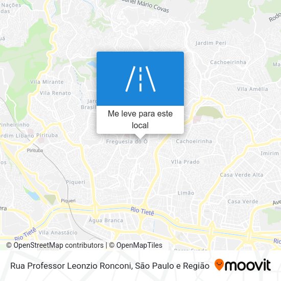 Rua Professor Leonzio Ronconi mapa