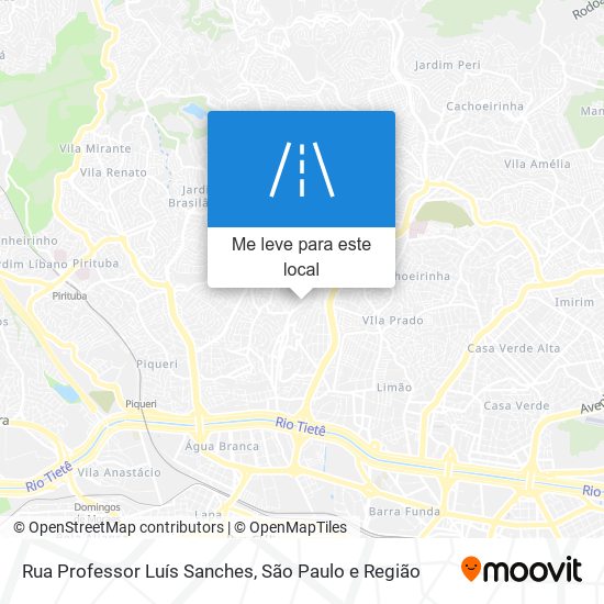 Rua Professor Luís Sanches mapa