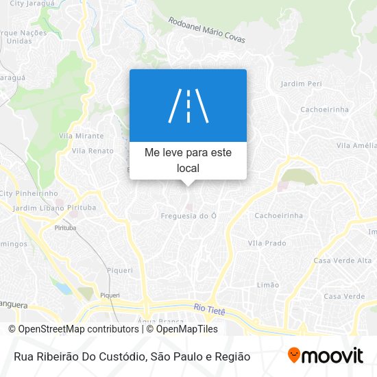 Rua Ribeirão Do Custódio mapa