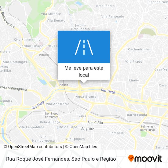 Rua Roque José Fernandes mapa