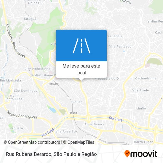 Rua Rubens Berardo mapa