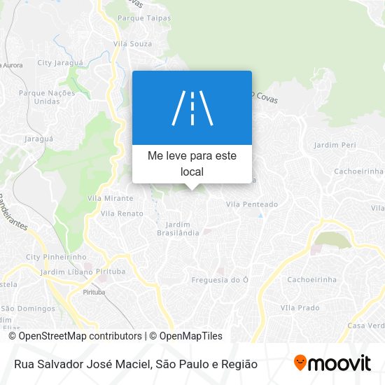 Rua Salvador José Maciel mapa