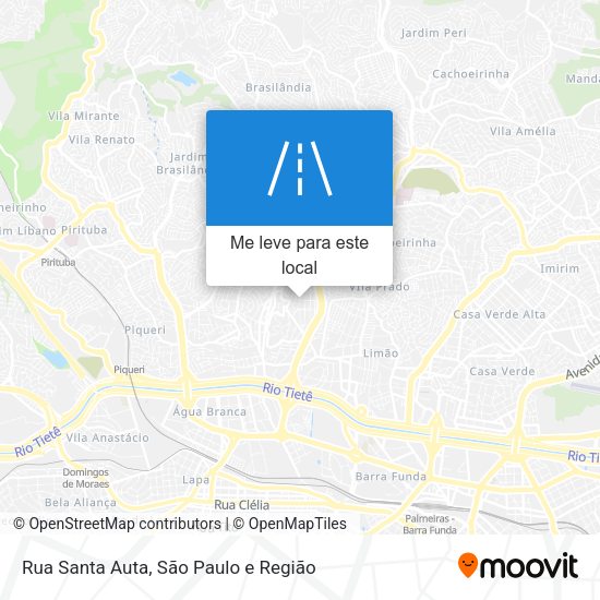 Rua Santa Auta mapa