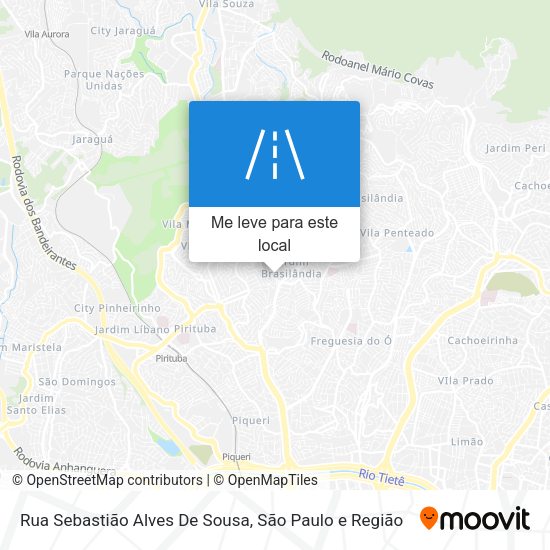 Rua Sebastião Alves De Sousa mapa