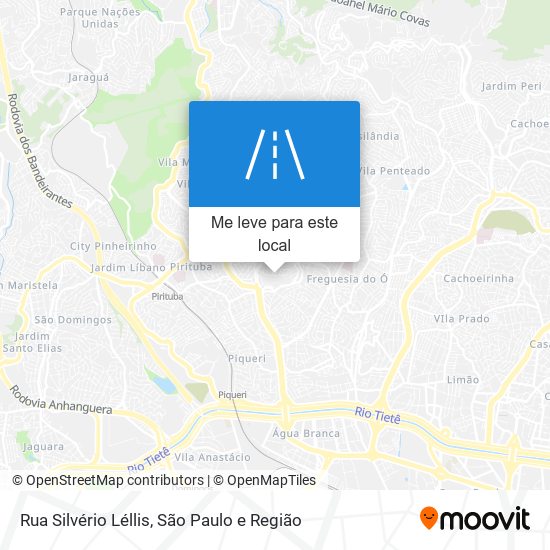 Rua Silvério Léllis mapa