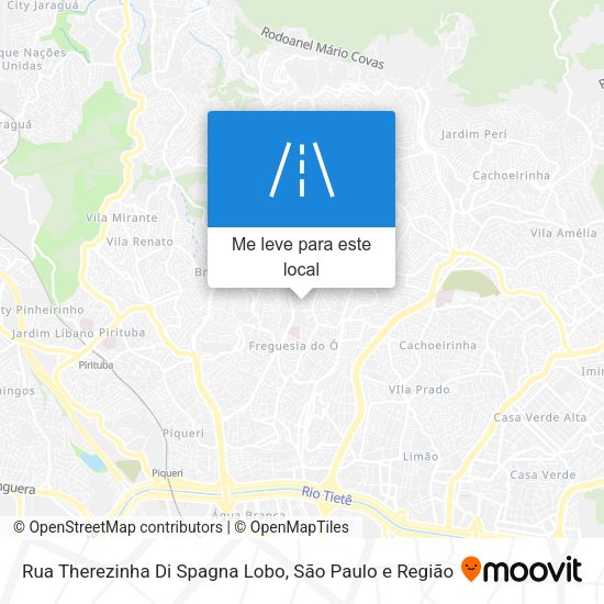 Rua Therezinha Di Spagna Lobo mapa