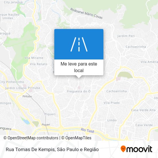 Rua Tomas De Kempis mapa