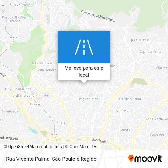 Rua Vicente Palma mapa