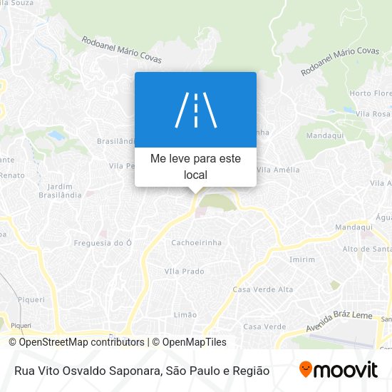 Rua Vito Osvaldo Saponara mapa