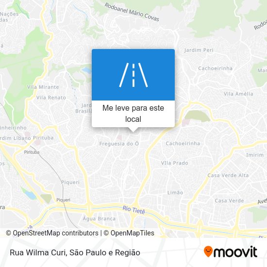 Rua Wilma Curi mapa