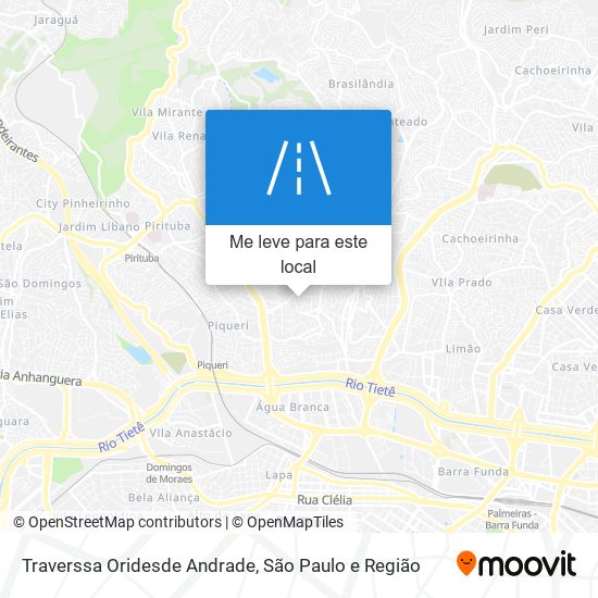 Traverssa Oridesde Andrade mapa