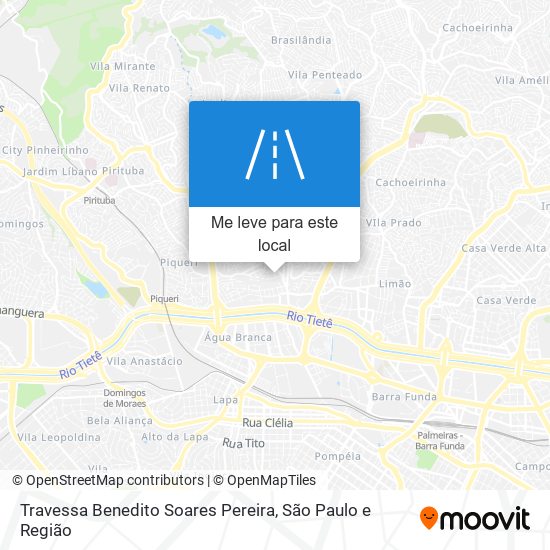 Travessa Benedito Soares Pereira mapa