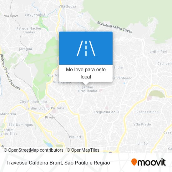 Travessa Caldeira Brant mapa