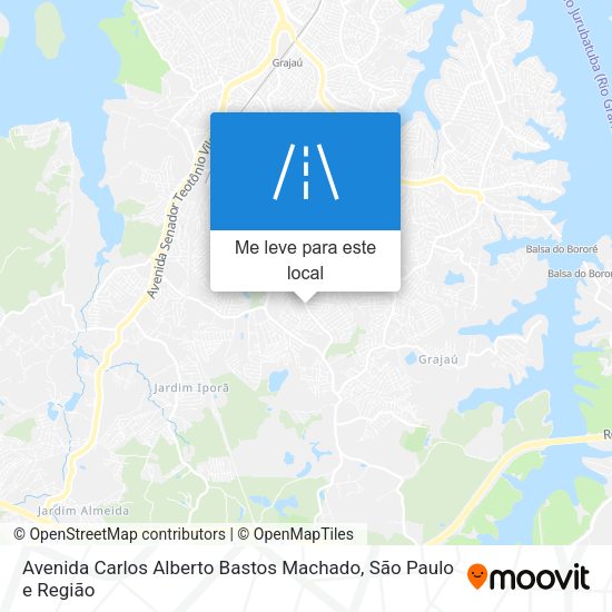 Avenida Carlos Alberto Bastos Machado mapa